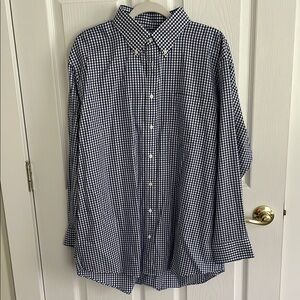 Nordstrom Blue and White Casual Button Down Shirt